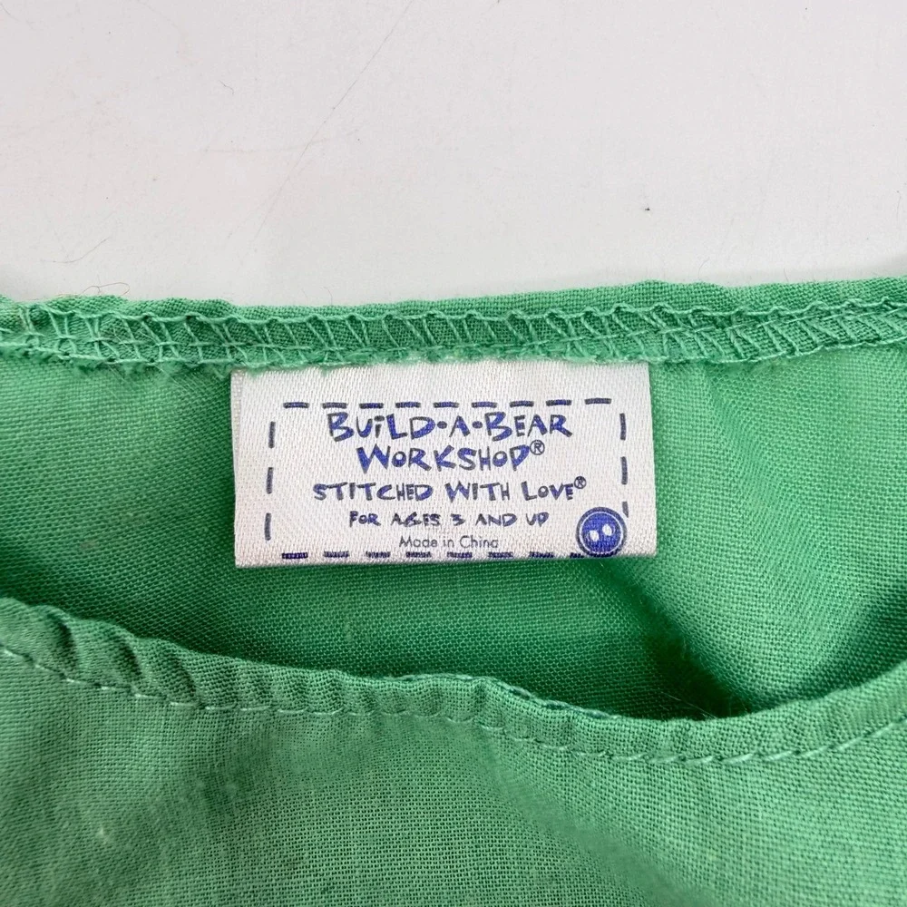 Build‎ A Bear Hospital Scrubs Green 4-Piece Set Mask Cap Pants Top